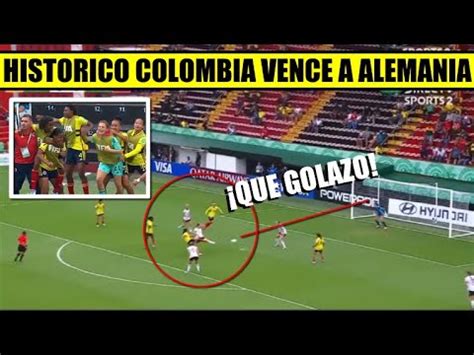 colombia vs alemania reacción